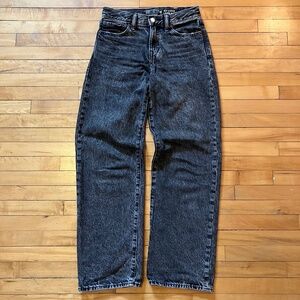Gap Kids '90s Loose Jeans Black Wash - Size 14